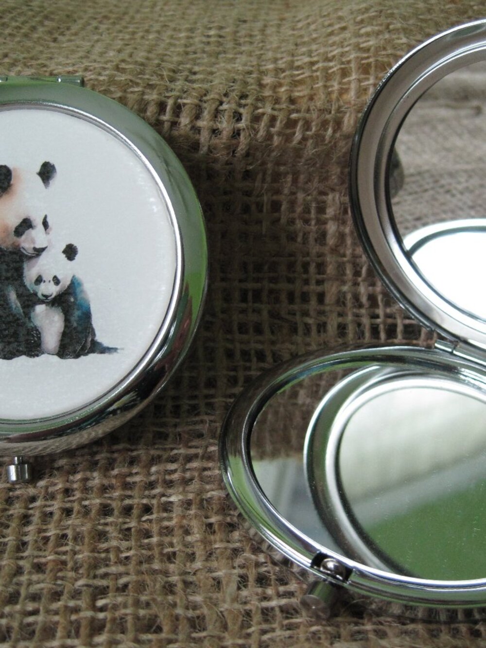 Panda Themed Compact/Pocket Mirror